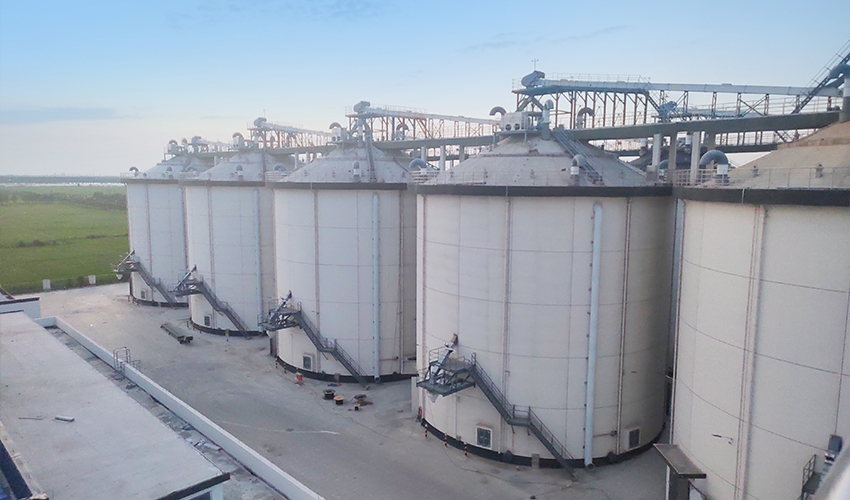 Jiangsu Suqian Flat-Bottom Silo Project